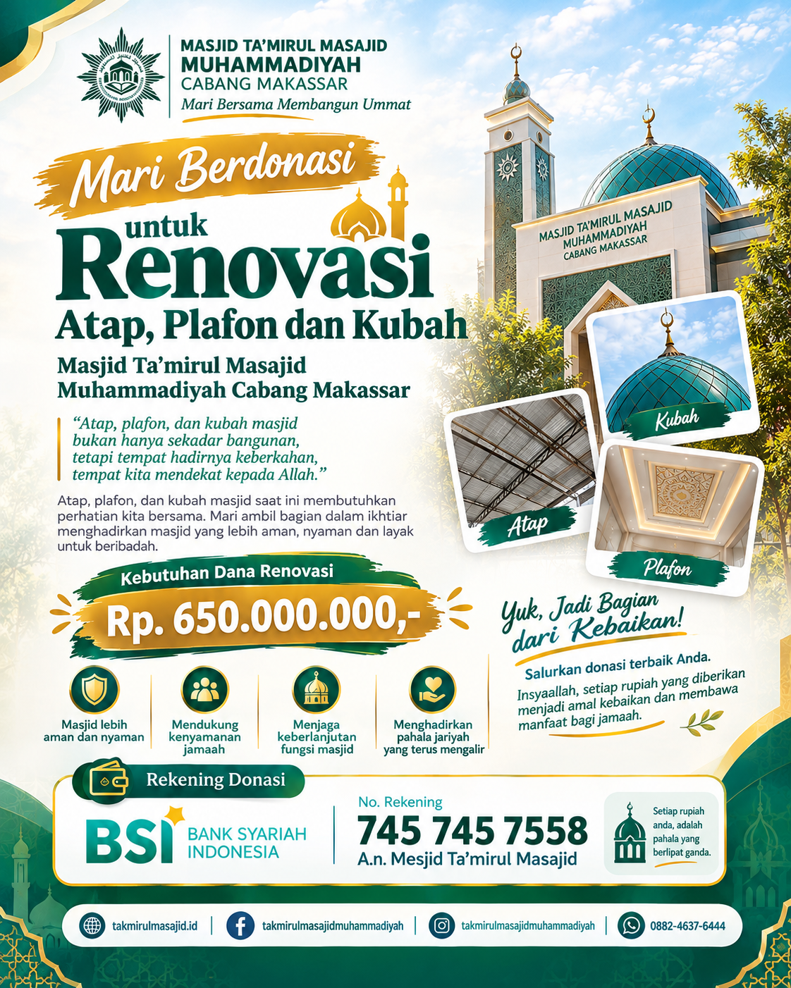 Flyer Donasi Masjid